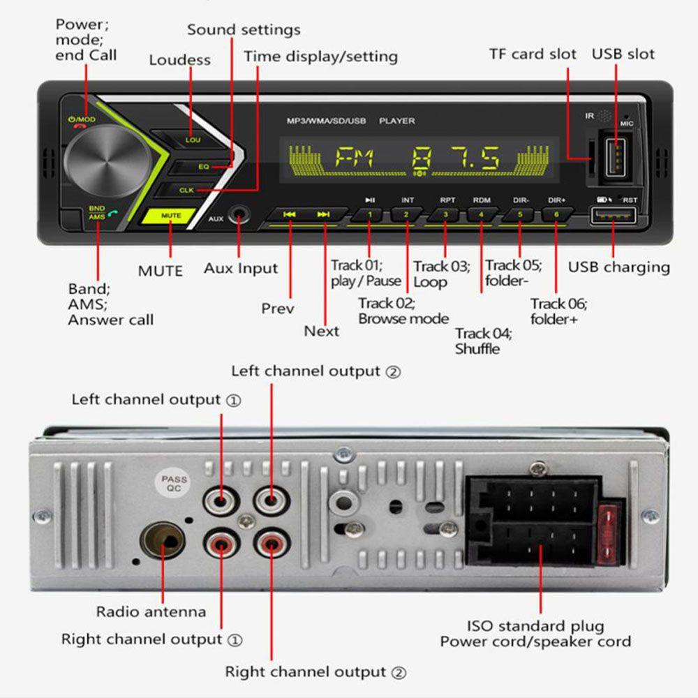 Shoukey Máy Nghe Nhạc MP3 Tự Động Rảnh Tay Cho Xe Hơi