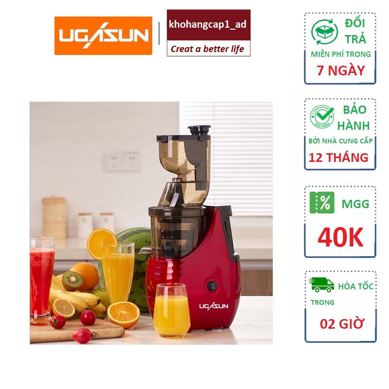 Máy ép trái cây tốc độ chậm, thương hiệu cao cấp JE-B02B, công suất máy 150W - Khohangcap1_ad