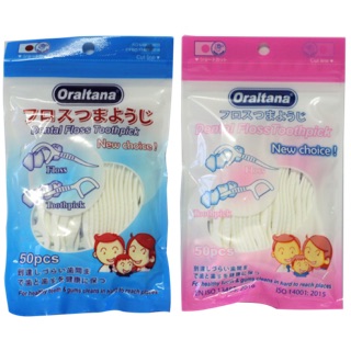 Tăm chỉ nha khoa ORALTANA bịch 50 cây