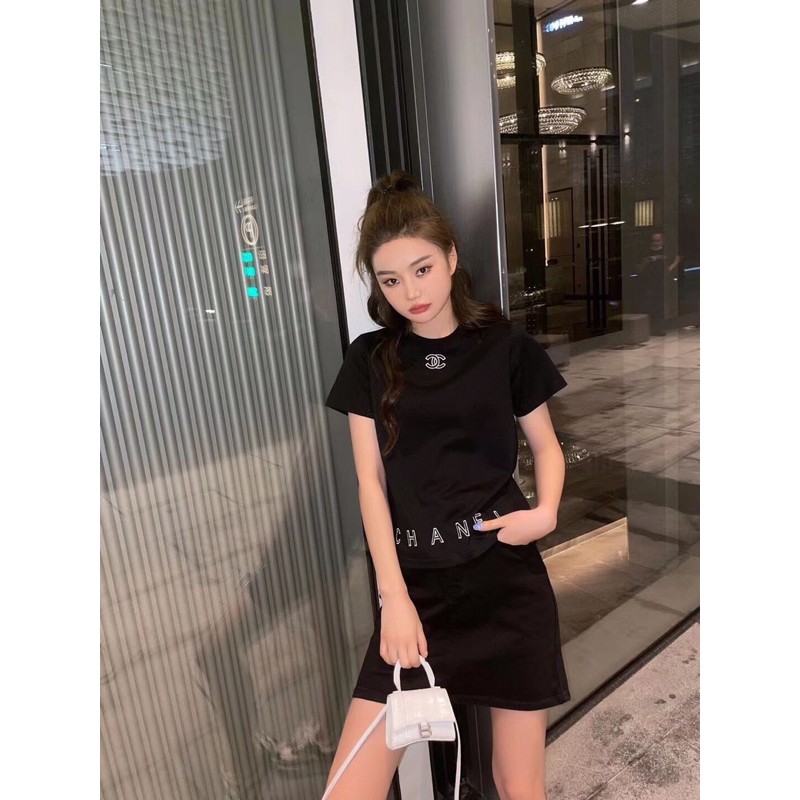 Áo thun nữ thời trang cao cấp 𝘾𝙝𝙖𝙣𝙚𝙡 CN/Channel thiết kế trẻ trung, năng động
