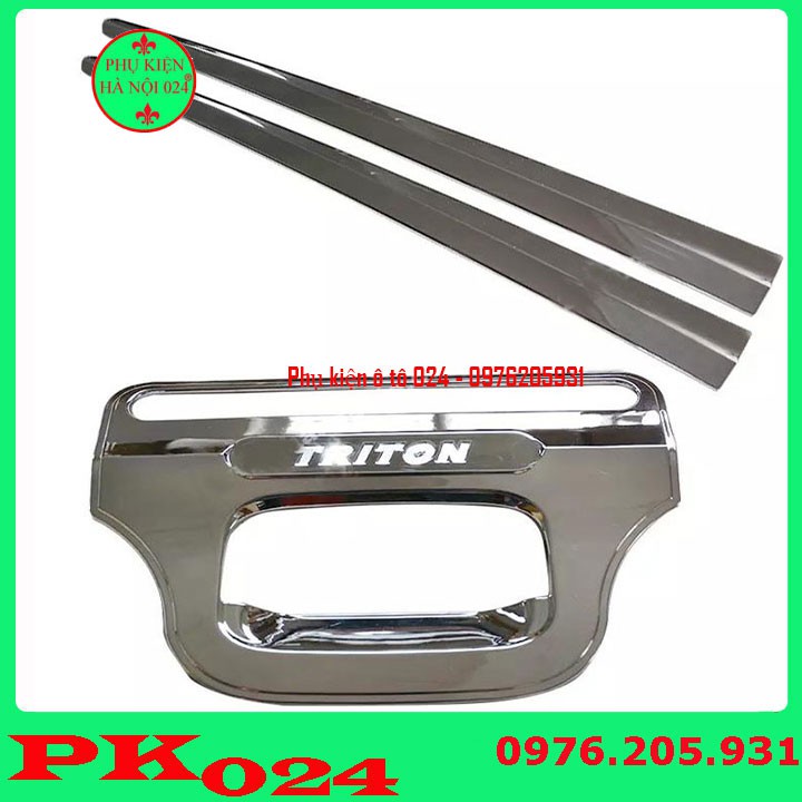 [Triton 2016-2018] Ốp Tay Mở Cốp Mạ Crom Xe Triton 2016 2017 2018