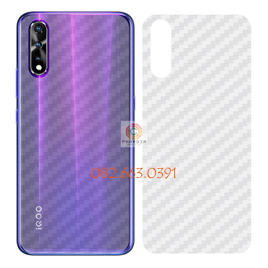 Miếng dán mặt lưng skin carbon Vivo S1/ S1 Pro/ V5 /V5 plus