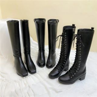 Boot cao cổ đế thấp