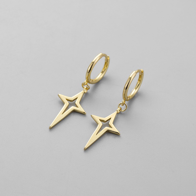 Khuyên tai bạc - Shooting Star - Khuyên tại bạc, bạc xi - CALLA JEWELRY l E033