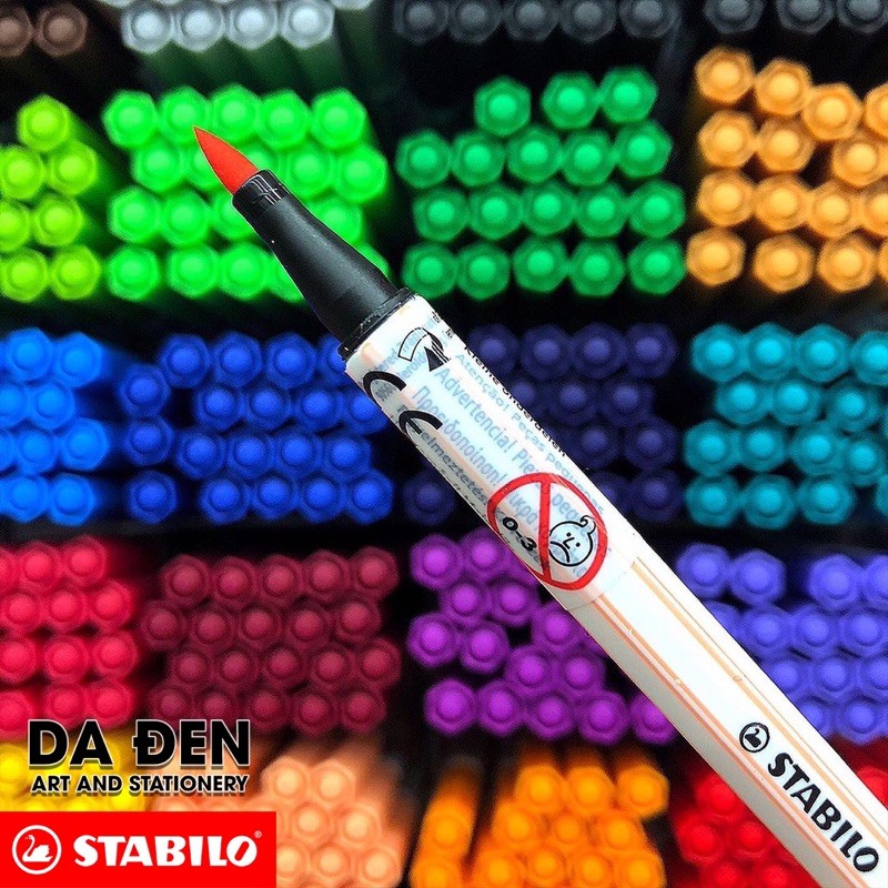 [DA ĐEN] [RẺ NHẤT] Bút Brush Thư Pháp STABILO Pen 68 PN68BR