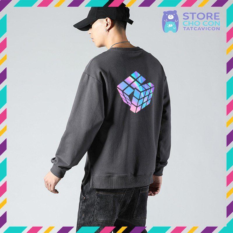 [CHO CON STORE] Áo Sweater Rubik Phản Quang