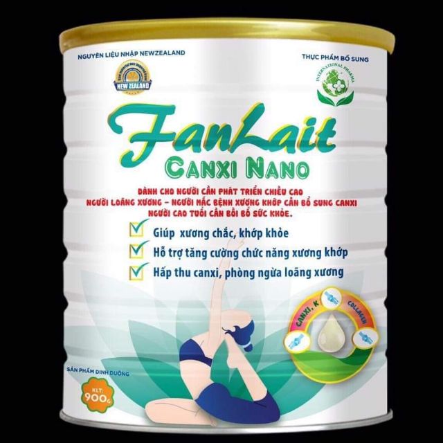 Sữa xương khớp canxi nano 900g