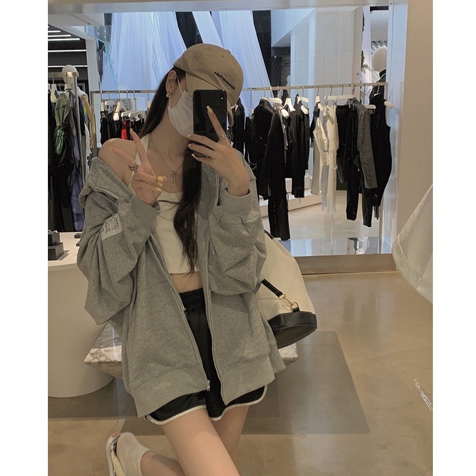 Áo Khoác Có Mũ Trùm Đầu Phong Cách Hàn Quốc Mùa Đông Cho Nữ