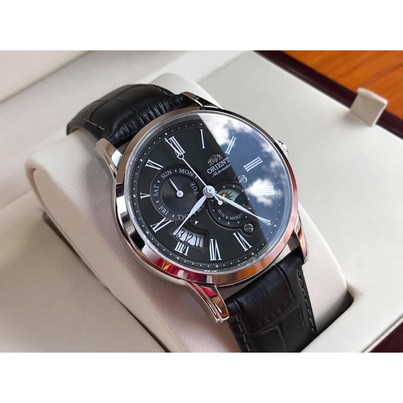 Đồng hồ nam Orient Sun &amp; Moon Gen 3 Black .
