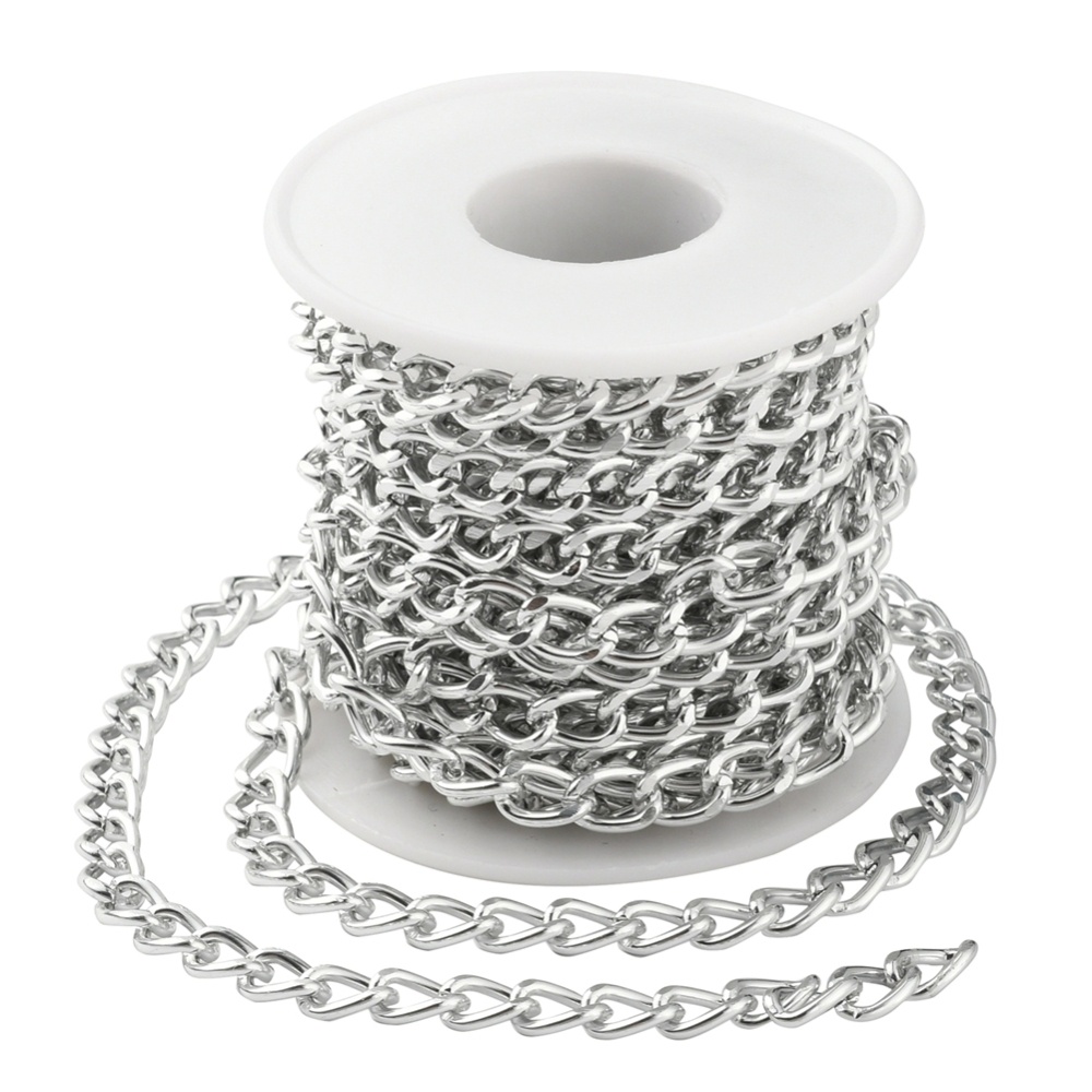 Cuộn dây xích xoắn nhôm kích thước 10x6.5x1.8mm 16.4 Feet