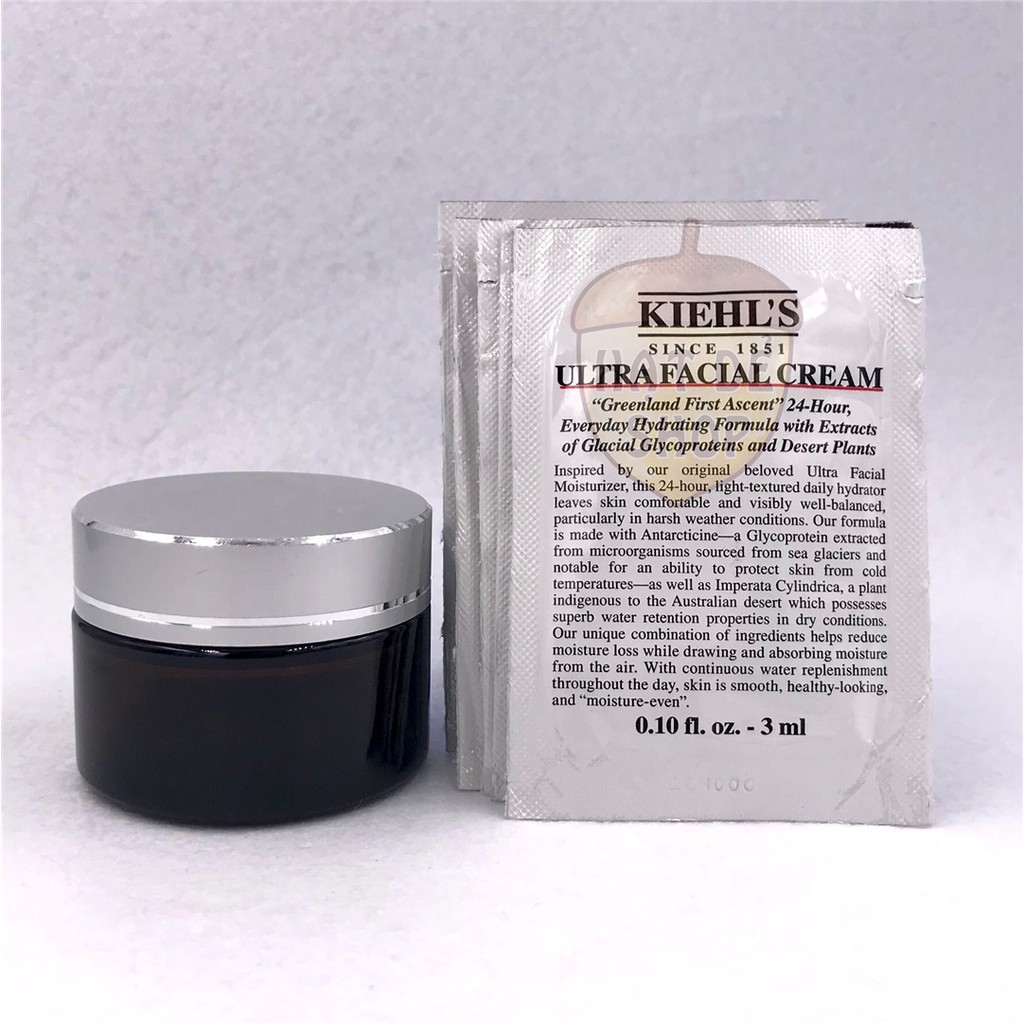 Kiehl's / Kiehls Kem Dưỡng Ẩm Hỗn Hợp Khô Ultra Facial Cream 15ml (3ml x 5 gói)-Hàng Chính Hãng