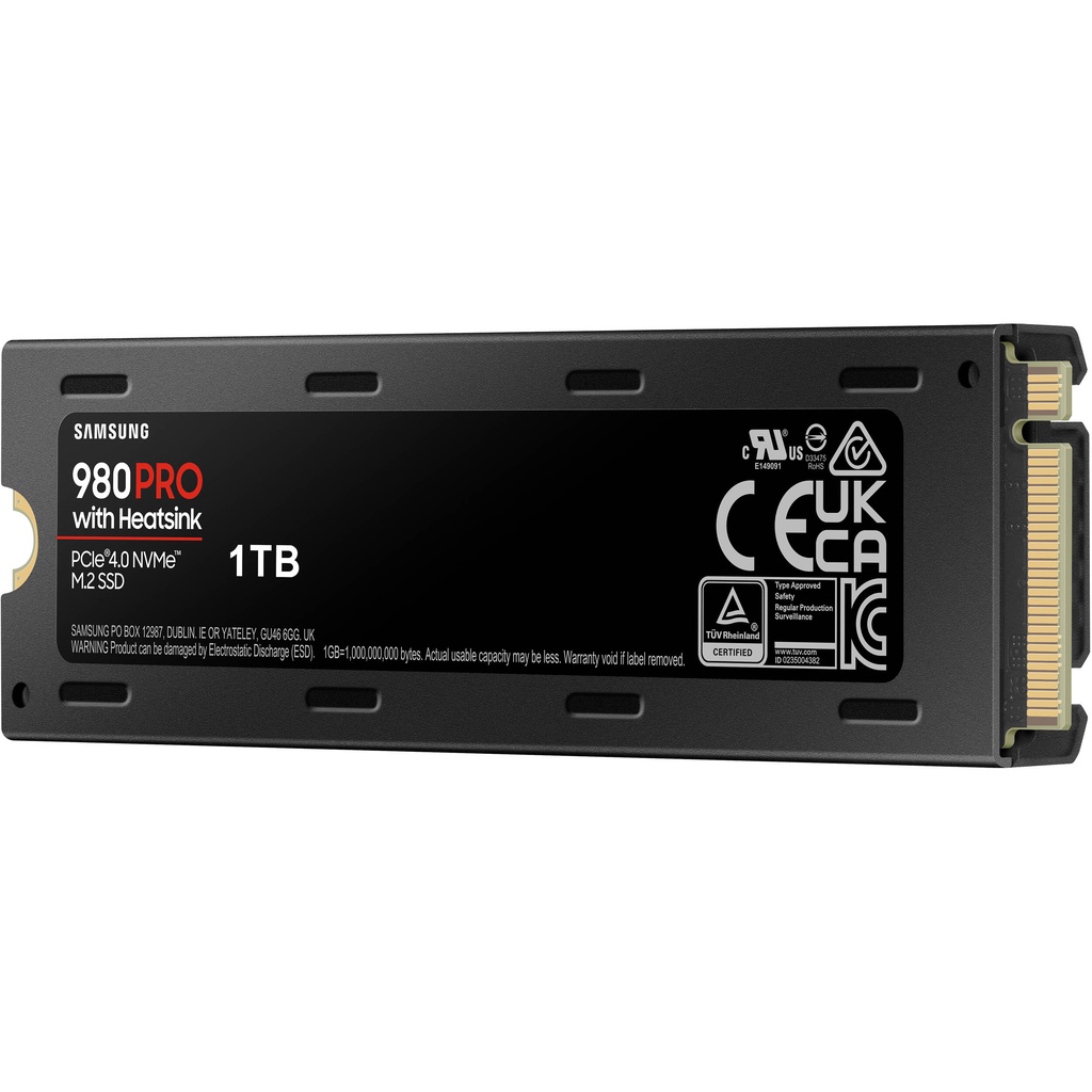 Ổ Cứng SSD Samsung 980 PRO 1TB With Heatsink PCIe Gen 4.0 x4 NVMe V-NAND M.2 2280 - Bảo Hành 5 Năm