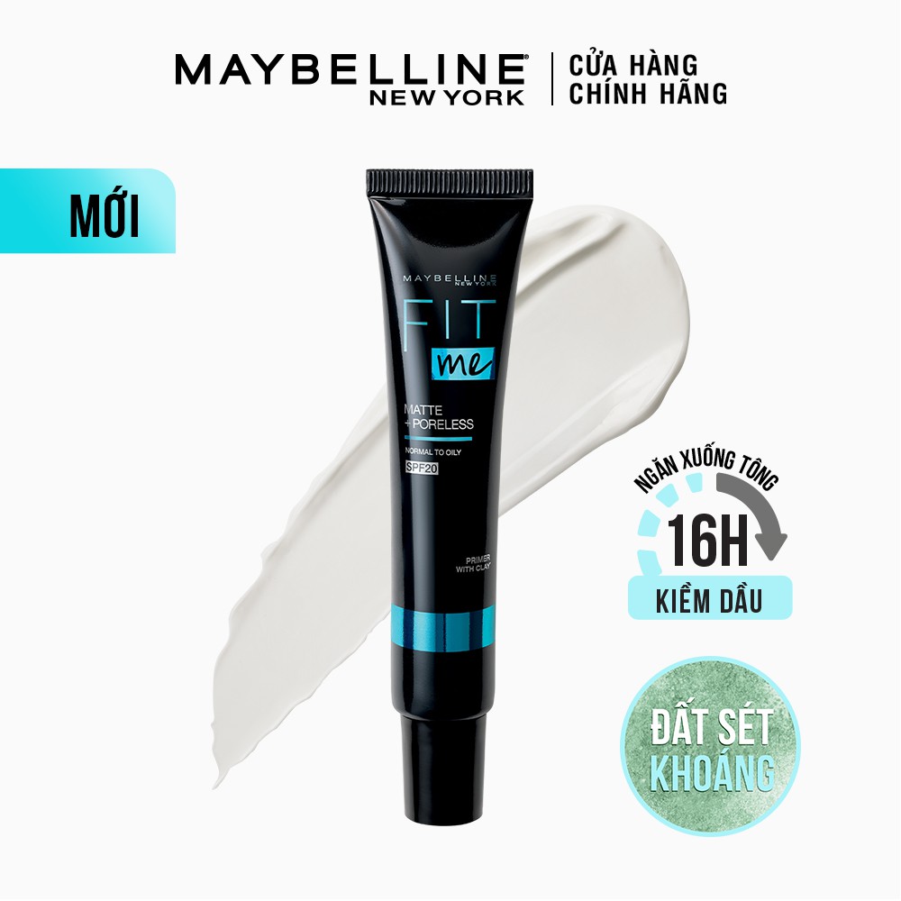 Kem Lót Kiềm Dầu Ngăn Xuống Tông SPF 20 Fit Me Primer Matte+Poreless Maybelline New York 30ml | WebRaoVat - webraovat.net.vn