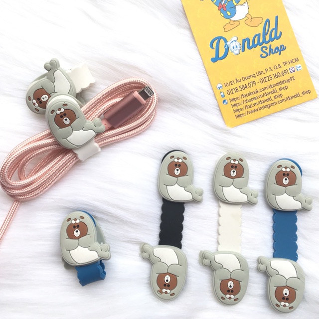 Kẹp thâu gọn dây sạc & tai nghe | BigBuy360 - bigbuy360.vn
