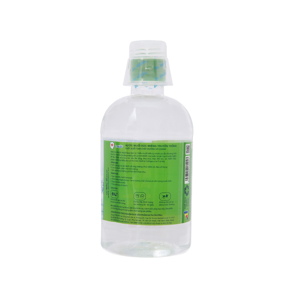 Nước súc miệng hương chanh Dr. Muối 500ml