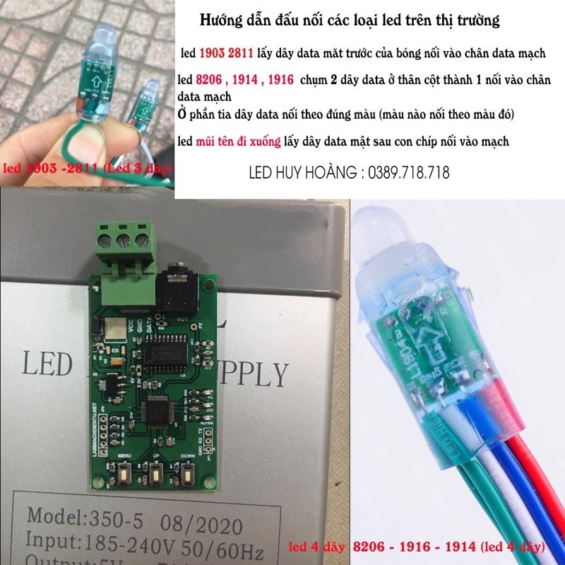 Mạch led pháo hoa có âm thanh hiệu ứng đẹp