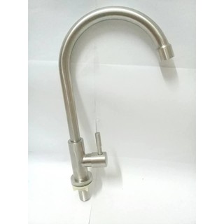 Vòi rửa chén bát ,lạnh ,cắm chậu cần cứng ,chất liệu inox siêu bền,tặng 1 dây cấp nước  -new