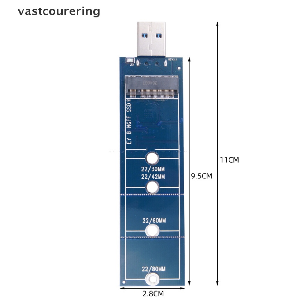 Vast SSD M2 to USB Adapter M.2 to USB Adapter B Key M.2 SATA Protocol SSD Adapte EN