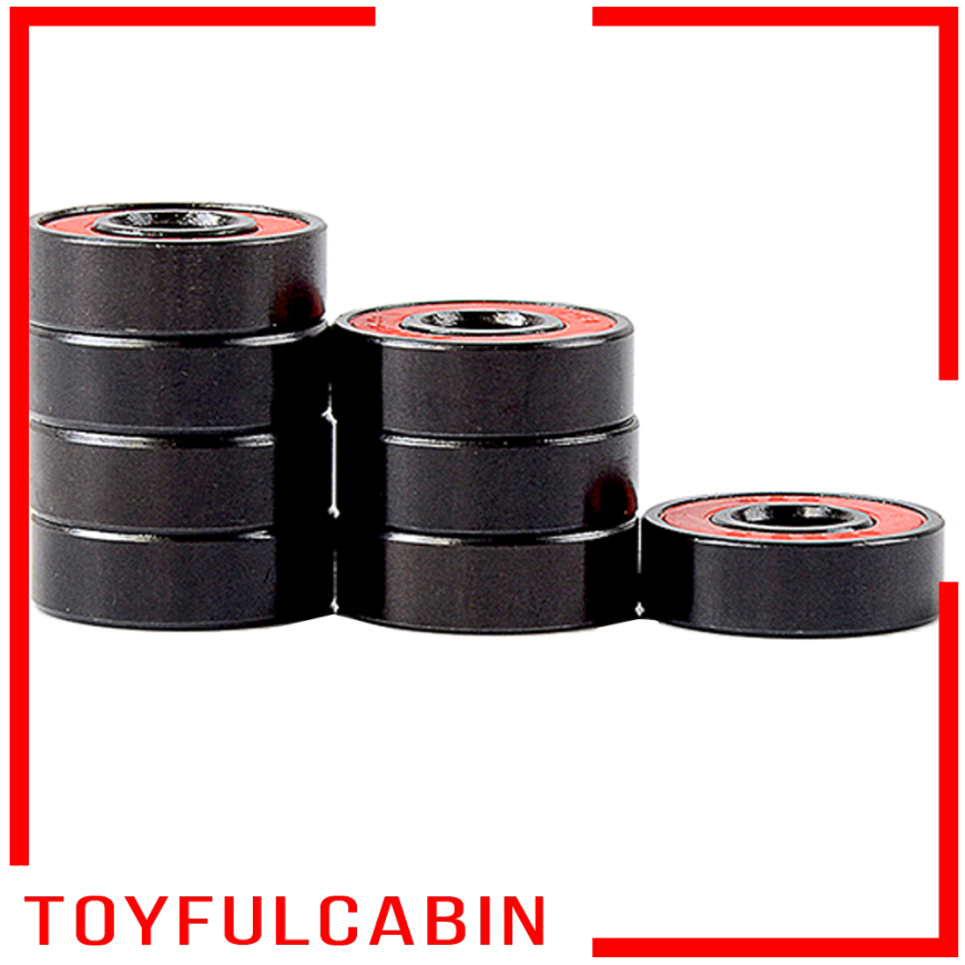 [TOYFULCABIN]8pcs ABEC-9 608 Skateboard Bearing Skating Longboard Skates Wheel Bearings