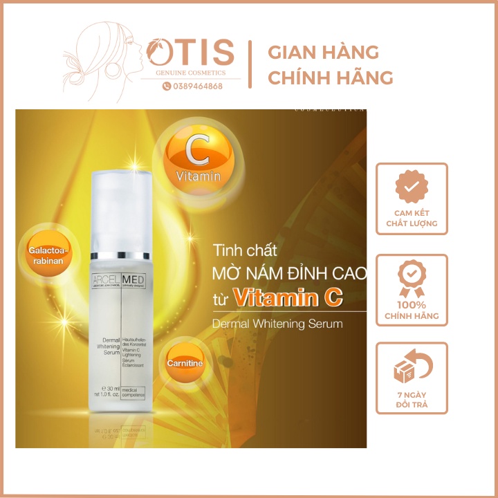 🍀Tinh chất làm mờ thâm nám, trẻ hóa sáng da - JEAN D'ARCEL DERMAL WHITENING SERUM 30ML 🍀 J106 🍀