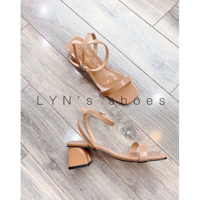 Sandal cao gót quai mảnh gót vuông 5cm sang chảnh mã S9 | BigBuy360 - bigbuy360.vn