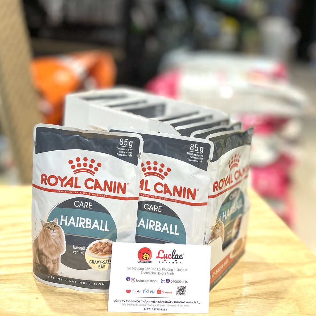 Pate Royal Canin Hairball tiêu búi lông cho Mèo - Gói 85g