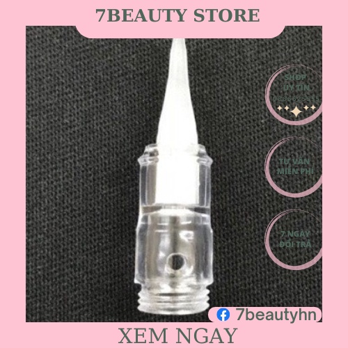 Đầu Nhựa Máy Xăm Thần Thánh Tròn - Đầu Nhựa Vỉ 7 chiếc kèm ngòi