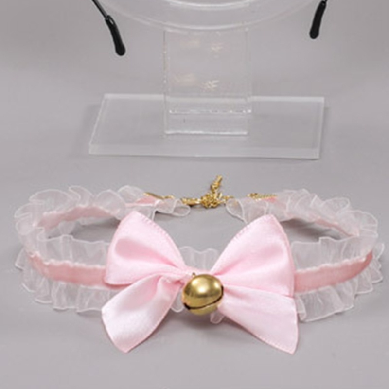 Băng đô cài tóc hình tai mèo đính lông có chuông hóa trang cho nữ