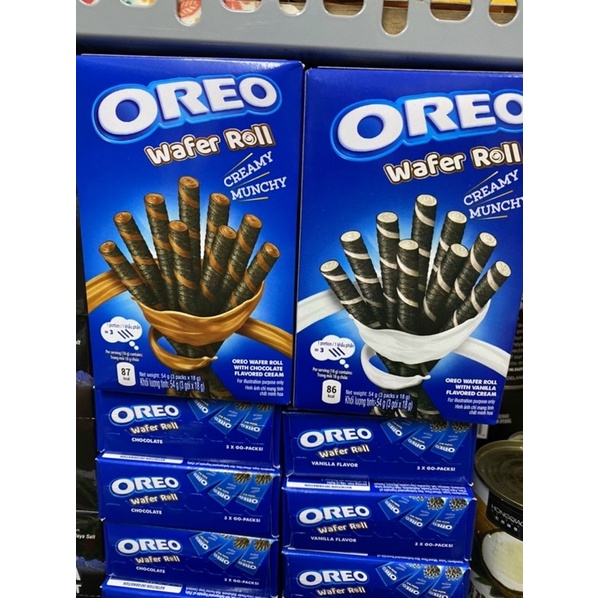 BÁNH QUẾ OREO WAFER ROLL HỘP NHỎ 54gr