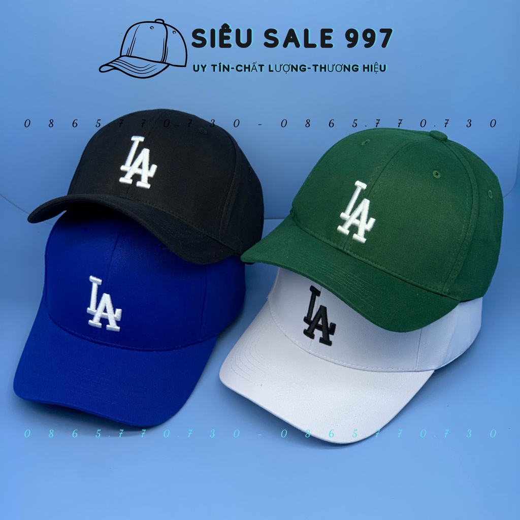 MŨ LƯỠI TRAI HOT TREND L-A CAO CẤP 4 MÀU FULL TEM MÁC M-LL-B VẢI DÀY LỚP UNISEX FORM ĐẸP NAM NỮ