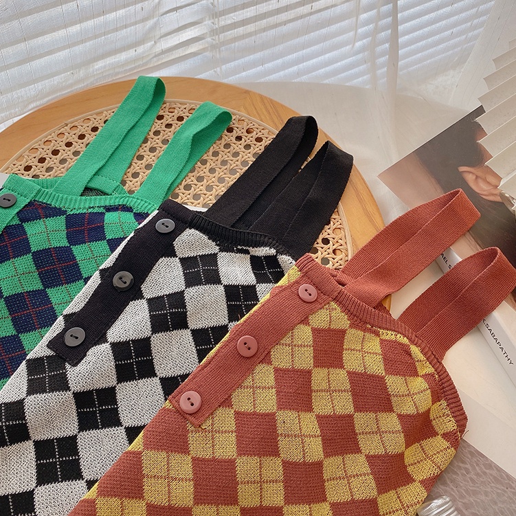 SUXI Áo Croptop Hai Dây Lưng Cao Dáng Ôm Phong Cách Cổ Điển Thời Trang Mùa Hè Hàng Mới Dành Cho Bạn Nữ