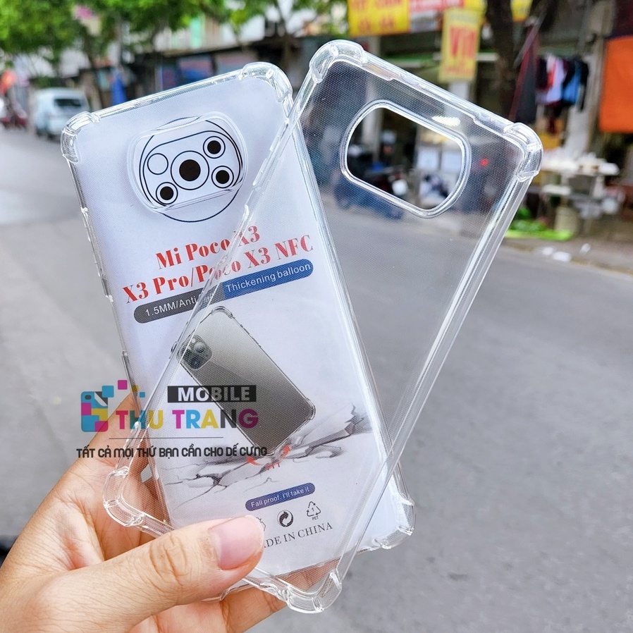 Ốp chống sốc trơn - Ốp ví cài thẻ Xiaomi Poco X3 Poco X3 Pro Poco X4 GT/ X4 Pro hàng dày loại 1 - chống sốc chống va đập