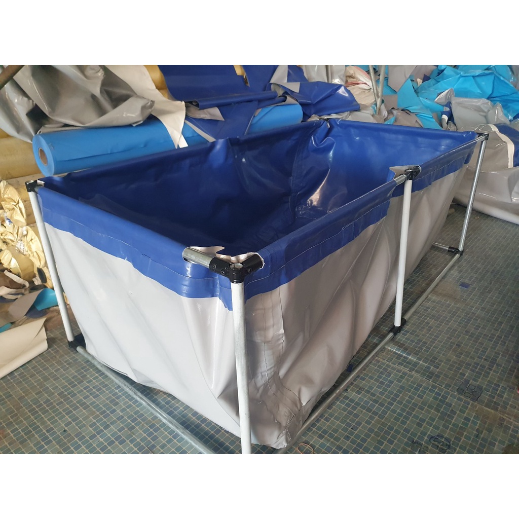Bồn nuôi cá bằng bạt PVC loại siêu dày