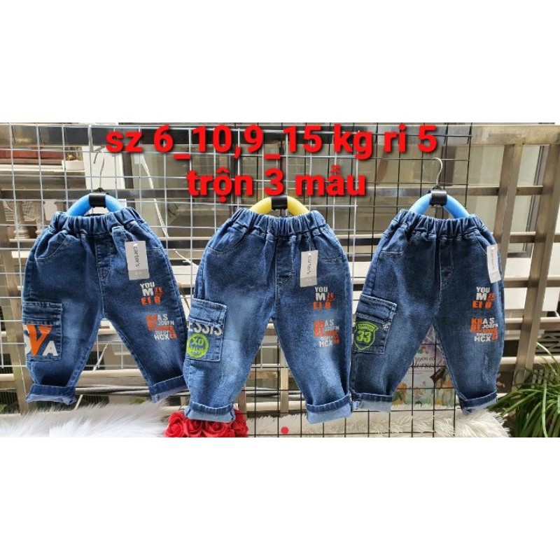 {8-15kg} Quần bò, quần jean dài cho bé trai, bé gái size nhí (1-4 tuổi)