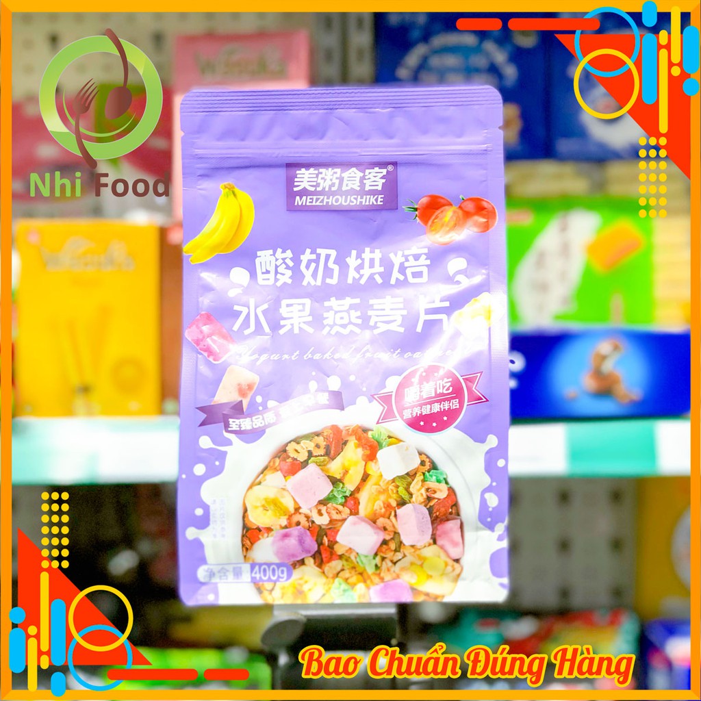 Ngũ Cốc Sữa Chua Hoa Quả Sấy Khô Túi 400G