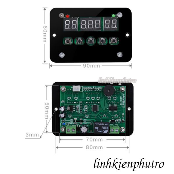 Mạch cảm biến nhiệt độ XH-W1411 - 220V