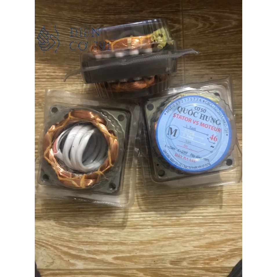 Cuộn dây quạt hộp B4 trục 46 Tròn  dày 1.5cm và 2cm