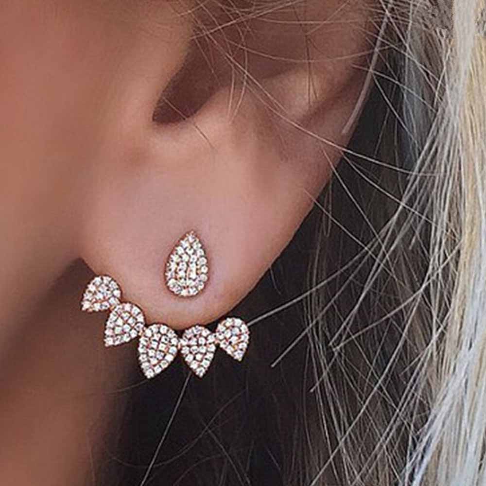 Bông tai ngọc trai hình học nhiều mẫu Hàn Quốc quà tặng con gái