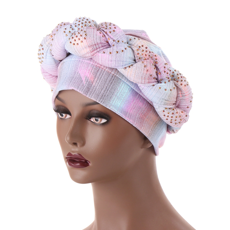 Mũ Turban Kẻ Sọc Thời Trang Cho Nữ