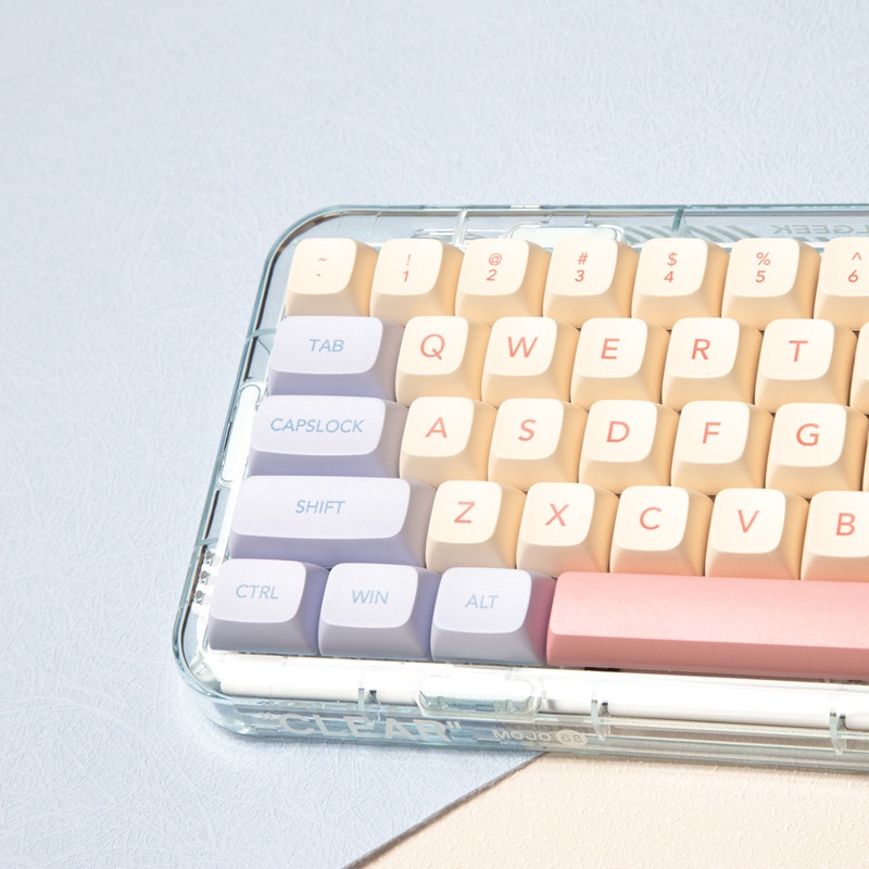 132 Phím Marshmallow Keycap XDA Hồ sơ XDA Màu hồng dễ thương PBT Thuốc nhuộm phụ Bàn phím cơ học Keycap