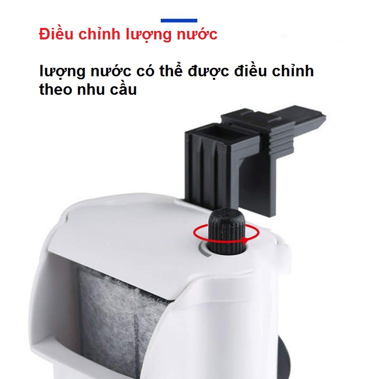 Máy lọc thác nước không gây tiếng ồn cho bể rùa