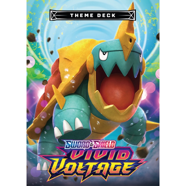 [BÀI IN] Bộ 60 Thẻ bài Pokémon Drednaw Vivid Voltage - Pokémon Theme Deck 2020