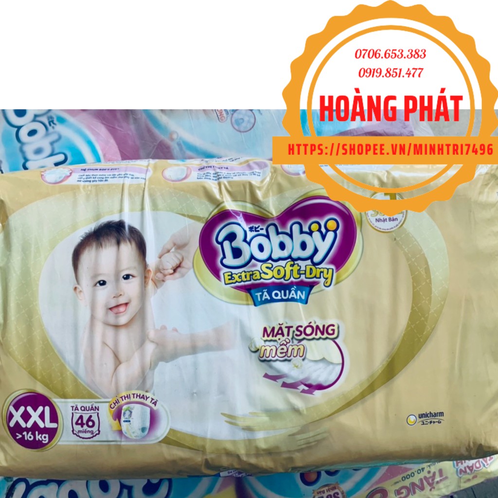 Tã quần trẻ em Bobby Extra Soft Dry M64/L56/XL50/XXL46