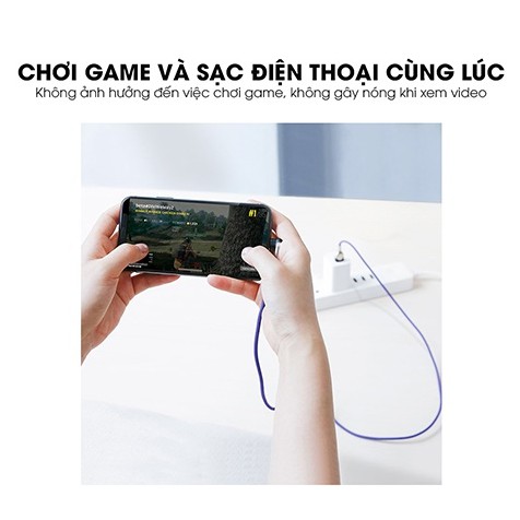 Dây Sạc iPhone ❤️️[FreeShip50K]❤️️ Cáp Sạc Lightning Baseus MVP 1M / Có Truyền Dữ Liệu / Chơi Game