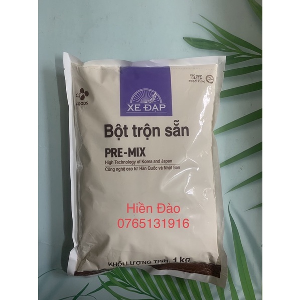 Bột trộn sẵn làm chả lụa , mi căn chay hiệu Xe Đạp 1 kg