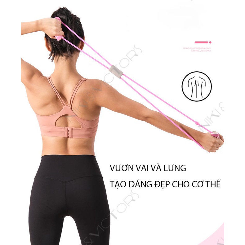 Dây Kháng Lực Tập Yoga Dây Kéo Cao Su Tập Gym Kháng Lực Thể Dục Tại Nhà Cho Nam Nữ Đa Năng Số 8