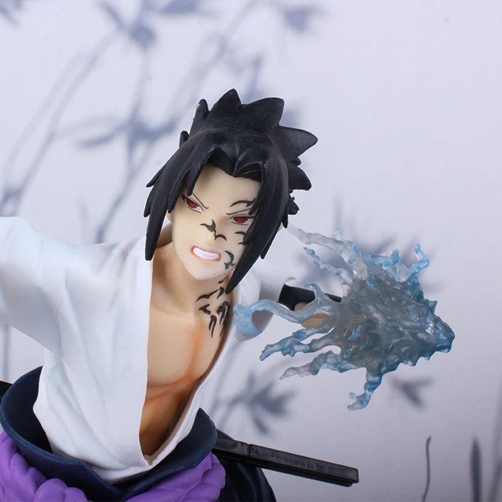 Đồ Chơi Mô Hình Nhân Vật Uchiha Sasuke Trong Naruto Bằng PVC 24cm Làm Quà Tặng Cho Trẻ Em