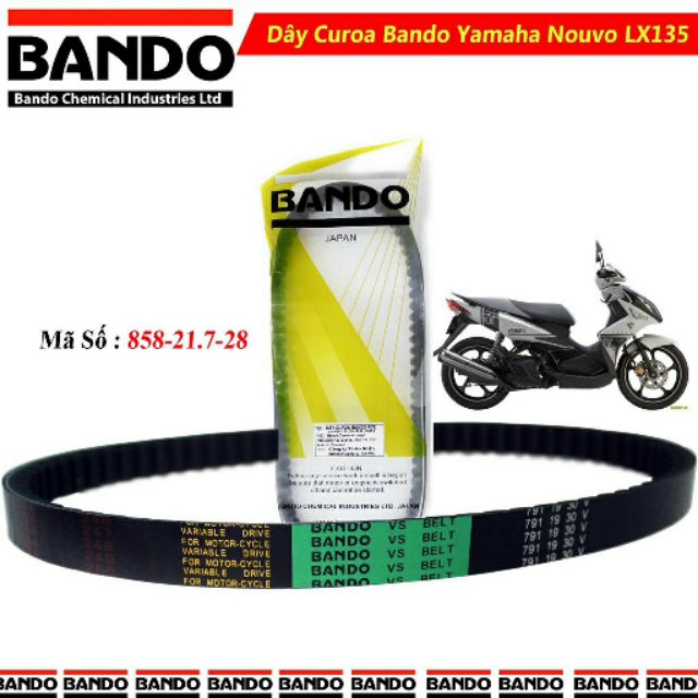 Dây Curoa Yamaha Nouvo Lx135 Hiệu Bando ( Thái Lan )