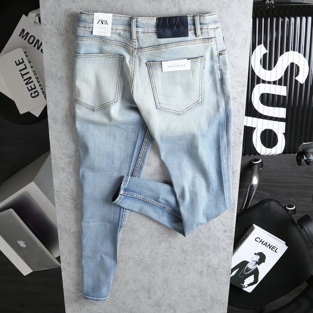 [Giá Huỷ Diệt] QUẦN JEAN NAM ZARA MEN RÁCH XƯỚC Skinny hàng xuất xịn Cao Cấp Co giãn