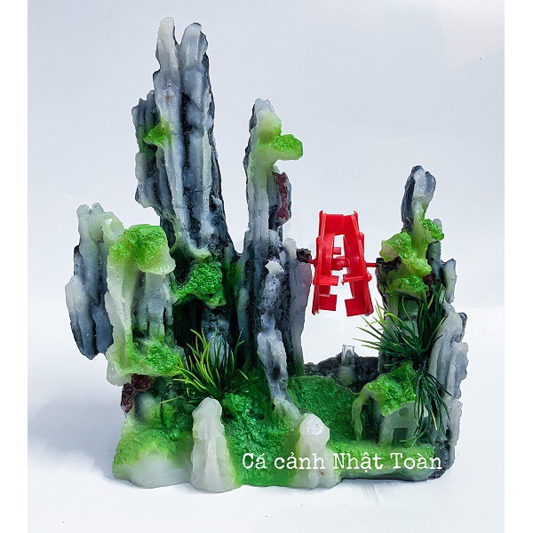 TIỂU CẢNH TRANG TRÍ HỒ CÁ NON BỘ 19X6X21CM